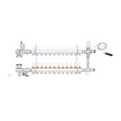 Коллекторная группа Icma 1 12 выходов с расходомером, фото , изображение 3 | SNABZHENIE.com.ua