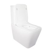 Унітаз-компакт Qtap Crow безободковий з сидінням Soft-close QT05222170W, фото , зображення 3 | SNABZHENIE.com.ua