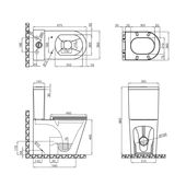 Унітаз-компакт Qtap Scorpio безободковий зі сидінням Soft-close QT14222125ARW, фото , зображення 2 | SNABZHENIE.com.ua