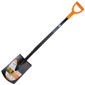 Лопата штыковая прямоугольная с металлической ручкой FLORA 290*195*1170мм 2.0кг, фото  | SNABZHENIE.com.ua