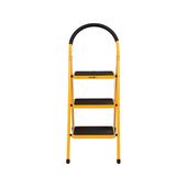 Складная металлическая лестница VOREL : 3 ступени 36 х 26 см с противоскользящей накладкой 115 х 47 х 65 см, фото , изображение 2 | SNABZHENIE.com.ua