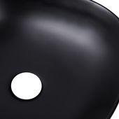 Раковина-чаша Qtap Kolibri 410x410x150, матовая черная, фото , изображение 4 | SNABZHENIE.com.ua