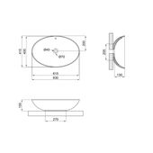 Раковина-чаша Qtap Dove 625x415x150 мм, белая, фото , изображение 2 | SNABZHENIE.com.ua