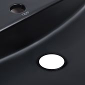 Раковина-чаша Qtap Scorpio 610x400x120 черная матовая, фото , изображение 5 | SNABZHENIE.com.ua