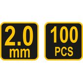 Хрестики дистанційні багаторазові для плитки VOREL: тип U, 2 мм. 100 (Уп/Шт.), фото , изображение 2 | SNABZHENIE.com.ua