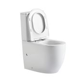 Унітаз Qtap Robin New Ultra Quiet безободковий з сидінням Soft-Close БІЛИЙ, фото , зображення 5 | SNABZHENIE.com.ua