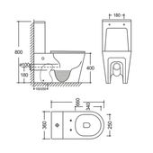 Унитаз Qtap Vlasta Ultra Quiet безободковый с сиденьем Soft-close белый, фото , изображение 2 | SNABZHENIE.com.ua