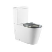 Унітаз напольний Qtap Freedom Rimless безободковий Soft-Close БІЛИЙ QT22226098W, фото  | SNABZHENIE.com.ua