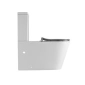 Унітаз напольний Qtap Freedom Rimless безободковий Soft-Close БІЛИЙ QT22226098W, фото , зображення 6 | SNABZHENIE.com.ua