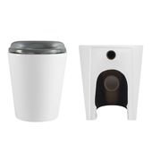 Унітаз Qtap Freedom інклюзивний безбачковий Rimless Soft-close БІЛИЙ, фото , зображення 6 | SNABZHENIE.com.ua