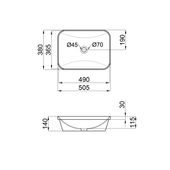 Раковина Qtap Scorpio 500x380x145 мм, белая, фото , изображение 2 | SNABZHENIE.com.ua