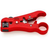 Стриппер KNIPEX 16 60 06 SB для удаления изоляции коаксиального кабеля, фото  | SNABZHENIE.com.ua