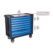 Тумба інструментальна велика 7 поличок з бампером 1020x460x976 87G33-7B-КБ, фото , зображення 3 | SNABZHENIE.com.ua