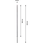 Бур BOSCH 28x800/820 мм для природного камня SDS-max 9,1 шт., фото , изображение 3 | SNABZHENIE.com.ua