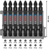 Биты BOSCH Impact Control PH2, PZ2, T15-T30, 7 шт., фото , изображение 3 | SNABZHENIE.com.ua