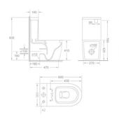 Унітаз підлоговий Qtap Jay Ultra Quiet з сидінням Soft-close 640x360x835 мм QT07222175TW Білий, фото , зображення 2 | SNABZHENIE.com.ua