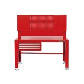 Верстак слюсарний з 3 висувними полками, 2 навісними шафами, перфорованою панеллю., фото  | SNABZHENIE.com.ua