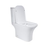 Унитаз-компакт Qtap Presto Quadro безободковый с сиденьем Soft-close, фото , изображение 4 | SNABZHENIE.com.ua