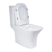 Унитаз-компакт Qtap Presto Quadro безободковый с сиденьем Soft-close, фото , изображение 5 | SNABZHENIE.com.ua