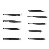 Набор антистатических пинцетов INTERTOOL NT-6002, 9 шт. в чехле, фото , изображение 6 | SNABZHENIE.com.ua