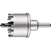 Коронка 60 мм твердосплавная с адаптером, нерж. сталь, фото  | SNABZHENIE.com.ua