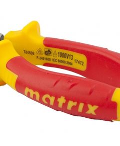 Изогнутые длинногубцы изолированные 160 мм MATRIX, двухкомпонентные рукоятки, фото  | SNABZHENIE.com.ua