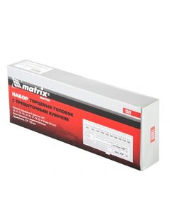 Набор торцевых головок MATRIX 1/2" 12 предметов, 10-24 мм с трещоткой, фото  | SNABZHENIE.com.ua