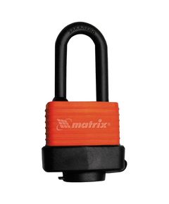 Замок навесной MATRIX 50 мм, всепогодный, удлиненная дужка, фото  | SNABZHENIE.com.ua