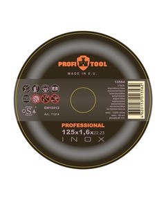 Круг отрезной по металлу 125 х 1,6 х 22,2 мм PROFITOOL Inox Professional F41