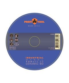 Круг шлифовальный лепестковый 125 x 22,23 мм PROFITOOL Industrial CERAMIC 80 (72038)