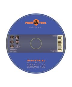 Круг шлифовальный лепестковый 125 x 22,23 мм PROFITOOL Industrial CERAMIC 120 (72039)