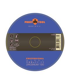 Круг шлифовальный лепестковый 125 x 22,23 мм PROFITOOL Professional ZIRCONIUM 120 (76014)