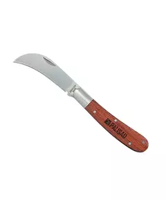 Нож садовый копулировочный 170 мм, складной, изогнутое лезвие, деревянная рукоятка PALISAD (79001P), фото  | SNABZHENIE.com.ua
