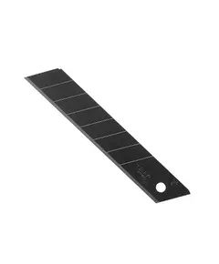 Лезвие LBB-10 сегментированное черное 18 мм 10 шт; 0,5 мм с двойным углом заточки OLFA (C115101), фото  | SNABZHENIE.com.ua
