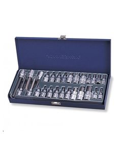 Набор торцевых головок 1/2 и 3/8 с Torx, 27 предметов JONNESWAY, фото  | SNABZHENIE.com.ua