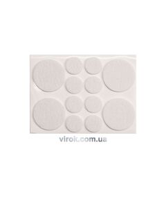 Протектор самоклеючий повстяний VOREL, &Oslash;=20,38мм, набір 12шт., фото  | SNABZHENIE.com.ua