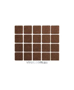 Протектор самоклеючий повстяний VOREL, 20х20мм, набір 20шт., фото  | SNABZHENIE.com.ua