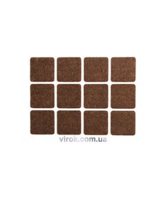 Протектор самоклеючий повстяний VOREL, 28х28мм, набір 12шт., фото  | SNABZHENIE.com.ua