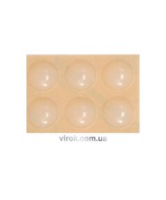 Силіконова самоклеюча прокладка під меблі VOREL. 19 мм. Набір 6 шт., фото  | SNABZHENIE.com.ua