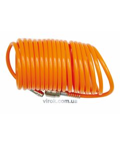 Шланг пневматичний VOREL &Oslash;= 6х8 мм, l= 15 м зі швидкознімним з'єднанням, фото  | SNABZHENIE.com.ua