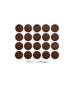 Протектор самоклеючий повстяний VOREL, 20мм, набір 20шт. (коричневі), фото  | SNABZHENIE.com.ua