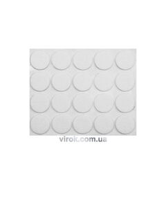 Протектор самоклеючий антиковзкий VOREL, 20 мм, набір 20 шт. (білі), фото  | SNABZHENIE.com.ua