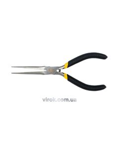 Щипці тонкогубці міні VOREL: прямі, видовжені L= 150 мм, з ізольованими ручками, фото  | SNABZHENIE.com.ua