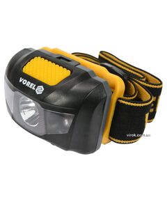 Ліхтар на чоло світлодіодний VOREL; 2 режими (1+2 LED), 1 Вт, 100 лм, живлення - 3 ААА батарейки, фото  | SNABZHENIE.com.ua