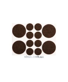 Протектор самоклеючий повстяний VOREL, 20,38мм, набір 12шт., фото  | SNABZHENIE.com.ua