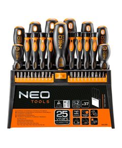 Набор отверток и насадок NEO 37 шт., фото  | SNABZHENIE.com.ua