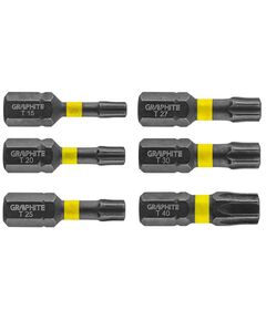 Биты ударные GRAPHITE TX10-40, 25 мм, 6 шт., фото  | SNABZHENIE.com.ua