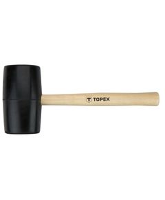 Гумова киянка TOPEX 02A347, 72 мм, 900 г, дерев'яна ручка, фото  | SNABZHENIE.com.ua