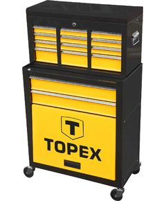 Тележка для инструмента TOPEX 79R500 с 2 ящиками и большой полкой, фото  | SNABZHENIE.com.ua