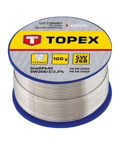 Припой оловянный 60% Sn, проволока 1.5 мм, 100 г TOPEX, фото  | SNABZHENIE.com.ua